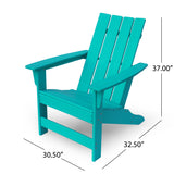 Encino Outdoor Resin Adirondack Chair, Teal