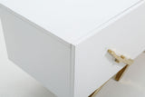 VIG Furniture Modrest Legend Modern White & Gold TV Stand VGVCTV8111-WHTGLD