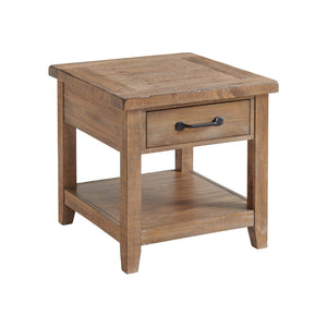 Intercon Highland Farmhouse End Table w/Drawers HI-TA-2426-SWH-C HI-TA-2426-SWH-C