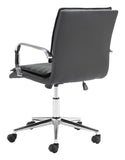 Zuo Modern Partner 100% Polyurethane, Plywood, Steel Modern Commercial Grade Office Chair Black, Chrome 100% Polyurethane, Plywood, Steel