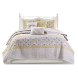 Dawn Cottage/Country 52% Polyester 48% Cotton Percale Printed 6 Piece Coverlet Set