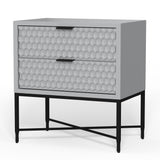 Milo Nightstand (Light Slate Grey)