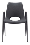 Zuo Modern Desi 100% Polyurethane, Plywood, Steel Modern Commercial Grade Dining Chair Set - Set of 2 Black 100% Polyurethane, Plywood, Steel