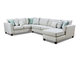 Fusion 28-26R,28,33L Transitional Sectional  28-26R,28,33L Wendy Linen Sectional 