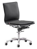 EE2948 100% Polyurethane, Steel, Aluminum Alloy Modern Commercial Grade Armless Office Chair