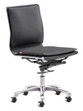 Lider 100% Polyurethane, Steel, Aluminum Alloy Modern Commercial Grade Armless Office Chair