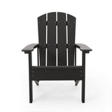 Culver Outdoor Faux Wood Adirondack Chair, Black