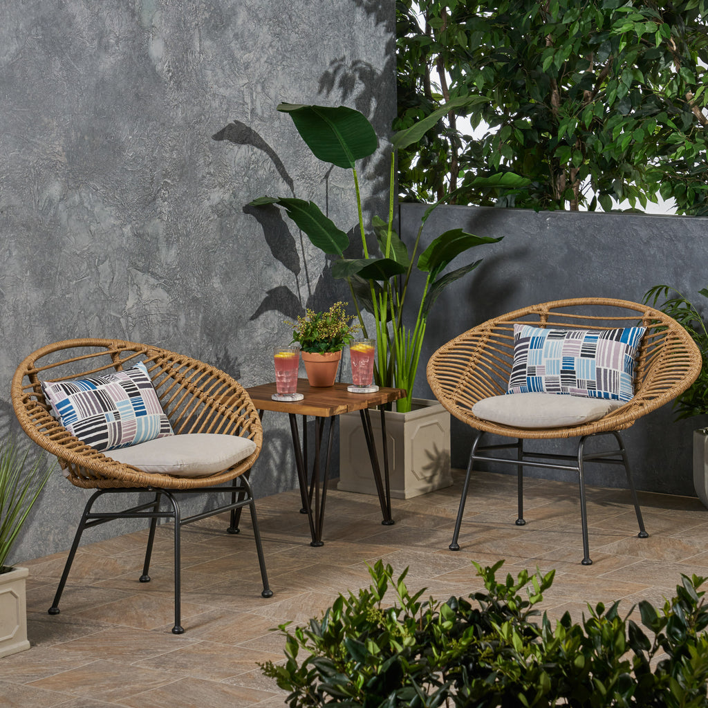 Rattan chairs 2025 with cushions