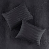 Keaton Casual 100% Polyester Microfiber Solid Brushed Coverlet Set