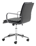 Zuo Modern Partner 100% Polyurethane, Plywood, Steel Modern Commercial Grade Office Chair Black, Chrome 100% Polyurethane, Plywood, Steel