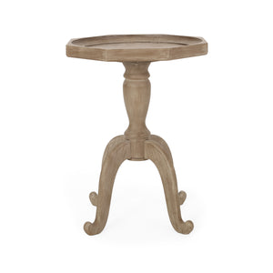 Noble House Catawissa French Country Accent Table with Octagonal Top, Natural