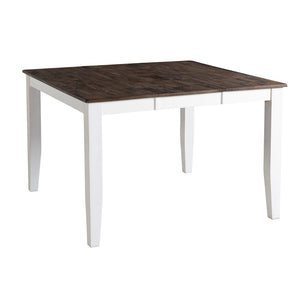 Intercon Kona Transitional Counter Table | Gray and White KA-TA-5454G-GWH-C KA-TA-5454G-GWH-C