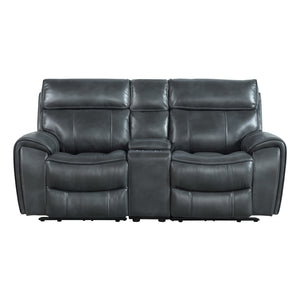 Intercon Summit Modern Dual-Power Loveseat | Bolero Slate SI-LS-268DPR-SLT-C SI-LS-268DPR-SLT-C