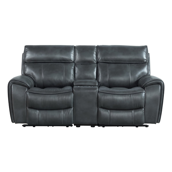 Intercon Summit Modern Dual-Power Loveseat | Bolero Slate SI-LS-268DPR-SLT-C SI-LS-268DPR-SLT-C