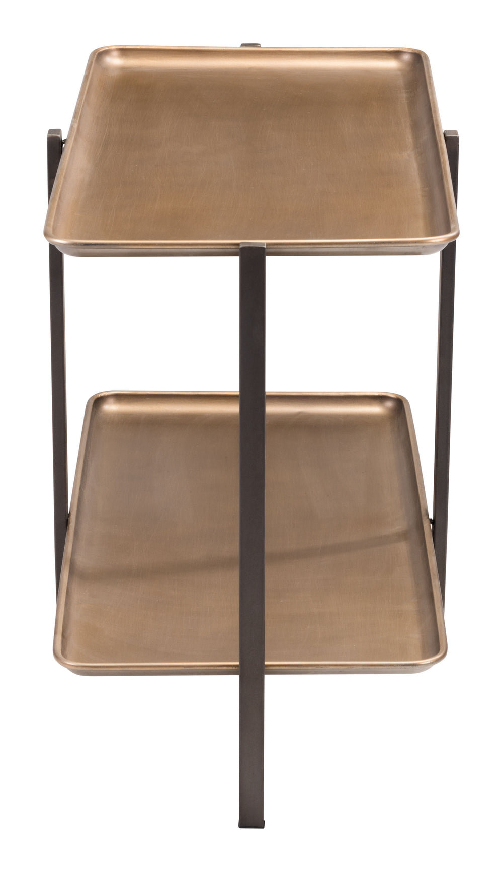 Zuo Modern Benjamin Steel Modern Commercial Grade Coffee Table Gold, Dark Gray Steel