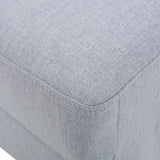 Zahra Light Grey Fabric Sectional Couch