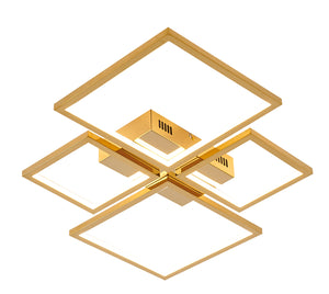 Bethel Gold LED Flush Mount in Stainless Steel & Acrylic