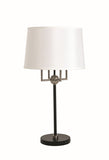 Alpine Table Lamp Black/Satin Nickel House of Troy A750-BLK/SN