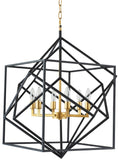 Bethel Black Chandelier in Metal