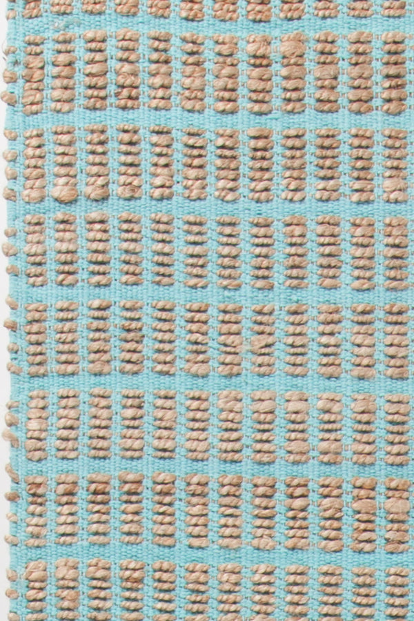 Chandra Rugs Abacus 60% Jute + 40% Cotton Hand-Woven Contemporary Rug Blue 7'9 x 10'6