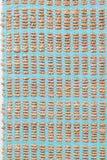 Chandra Rugs Abacus 60% Jute + 40% Cotton Hand-Woven Contemporary Rug Blue 7'9 x 10'6