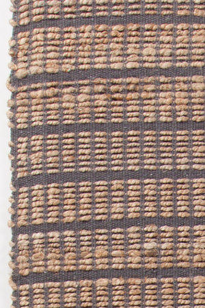 Chandra Rugs Abacus 60% Jute + 40% Cotton Hand-Woven Contemporary Rug Grey 7'9 x 10'6
