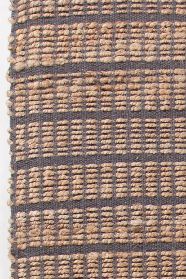 Chandra Rugs Abacus 60% Jute + 40% Cotton Hand-Woven Contemporary Rug Grey 7'9 x 10'6