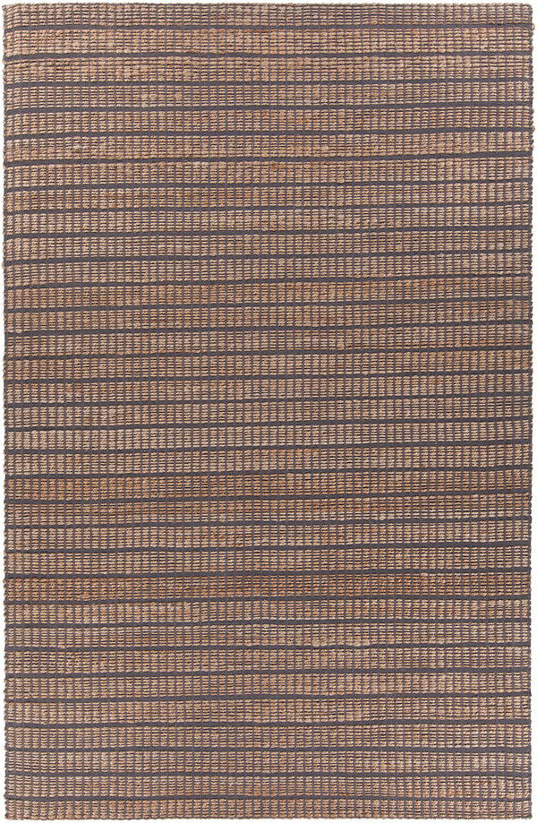 Chandra Rugs Abacus 60% Jute + 40% Cotton Hand-Woven Contemporary Rug Grey 7'9 x 10'6