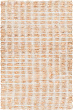 Chandra Rugs Abacus 60% Jute + 40% Cotton Hand-Woven Contemporary Rug White 7'9 x 10'6