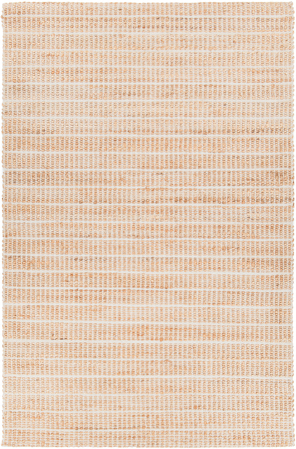Chandra Rugs Abacus 60% Jute + 40% Cotton Hand-Woven Contemporary Rug White 7'9 x 10'6