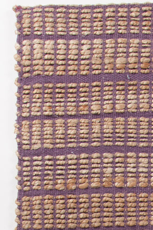 Chandra Rugs Abacus 60% Jute + 40% Cotton Hand-Woven Contemporary Rug Purple 7'9 x 10'6