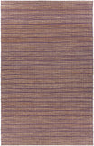 Chandra Rugs Abacus 60% Jute + 40% Cotton Hand-Woven Contemporary Rug Purple 7'9 x 10'6