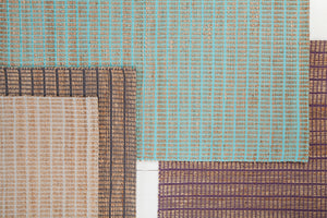 Chandra Rugs Abacus 60% Jute + 40% Cotton Hand-Woven Contemporary Rug Purple 7'9 x 10'6