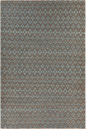 Chandra Rugs Abree 80% Jute + 20% Cotton Hand-Woven Contemporary Rug Turquoise 7'9 x 10'6