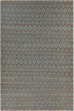 Chandra Rugs Abree 80% Jute + 20% Cotton Hand-Woven Contemporary Rug Turquoise 7'9 x 10'6