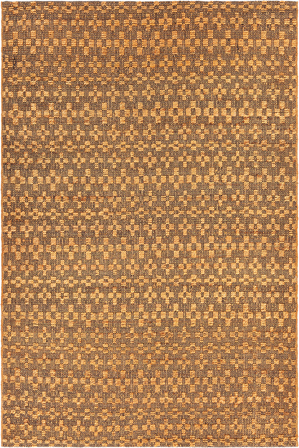Chandra Rugs Abree 80% Jute + 20% Cotton Hand-Woven Contemporary Rug Gold 7'9 x 10'6