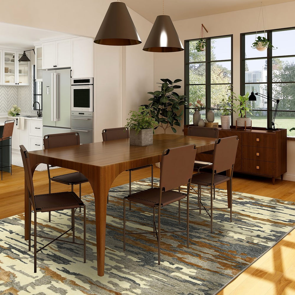 AMER Rugs Abstract ABS-3 Hand-Tufted Abstract Transitional Area Rug Orange 9' x 13'