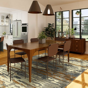 AMER Rugs Abstract ABS-3 Hand-Tufted Abstract Transitional Area Rug Orange 9' x 13'