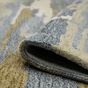 AMER Rugs Abstract ABS-5 Hand-Tufted Abstract Transitional Area Rug Tan/Gray 9' x 13'