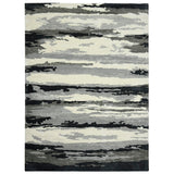 AMER Rugs Abstract ABS-6 Hand-Tufted Abstract Transitional Area Rug Dark Gray 9' x 13'