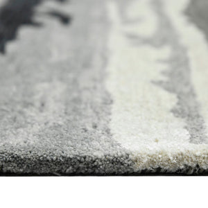 AMER Rugs Abstract ABS-6 Hand-Tufted Abstract Transitional Area Rug Dark Gray 9' x 13'