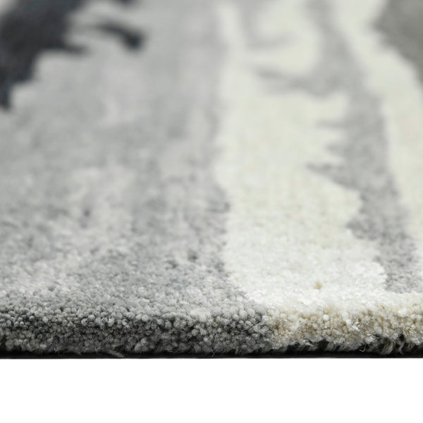 AMER Rugs Abstract ABS-6 Hand-Tufted Abstract Transitional Area Rug Dark Gray 9' x 13'