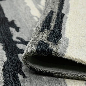 AMER Rugs Abstract ABS-6 Hand-Tufted Abstract Transitional Area Rug Dark Gray 9' x 13'