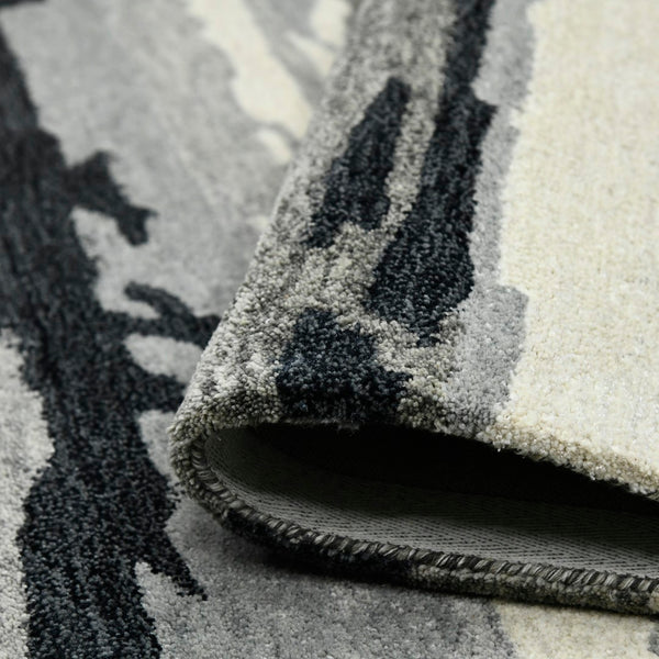 AMER Rugs Abstract ABS-6 Hand-Tufted Abstract Transitional Area Rug Dark Gray 9' x 13'