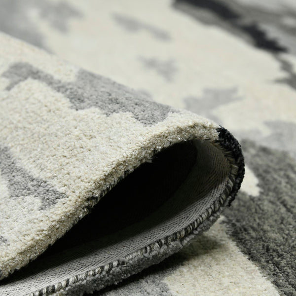 AMER Rugs Abstract ABS-6 Hand-Tufted Abstract Transitional Area Rug Dark Gray 9' x 13'