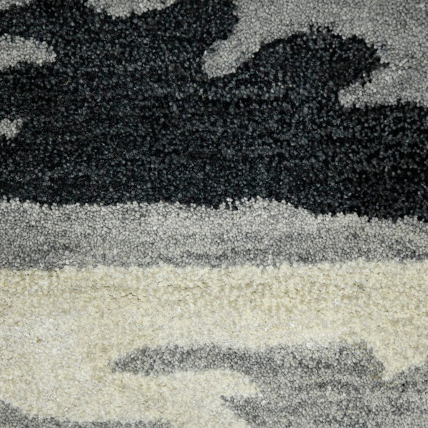 AMER Rugs Abstract ABS-6 Hand-Tufted Abstract Transitional Area Rug Dark Gray 9' x 13'