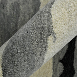 AMER Rugs Abstract ABS-6 Hand-Tufted Abstract Transitional Area Rug Dark Gray 9' x 13'