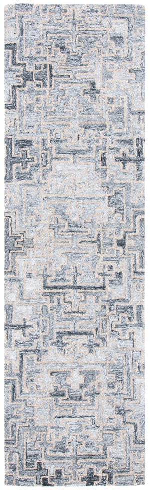 Abstract Hand Tufted Contemporary Rug in 80% Polyester & 20% Wool - Soft, Stylish, and Durable Design