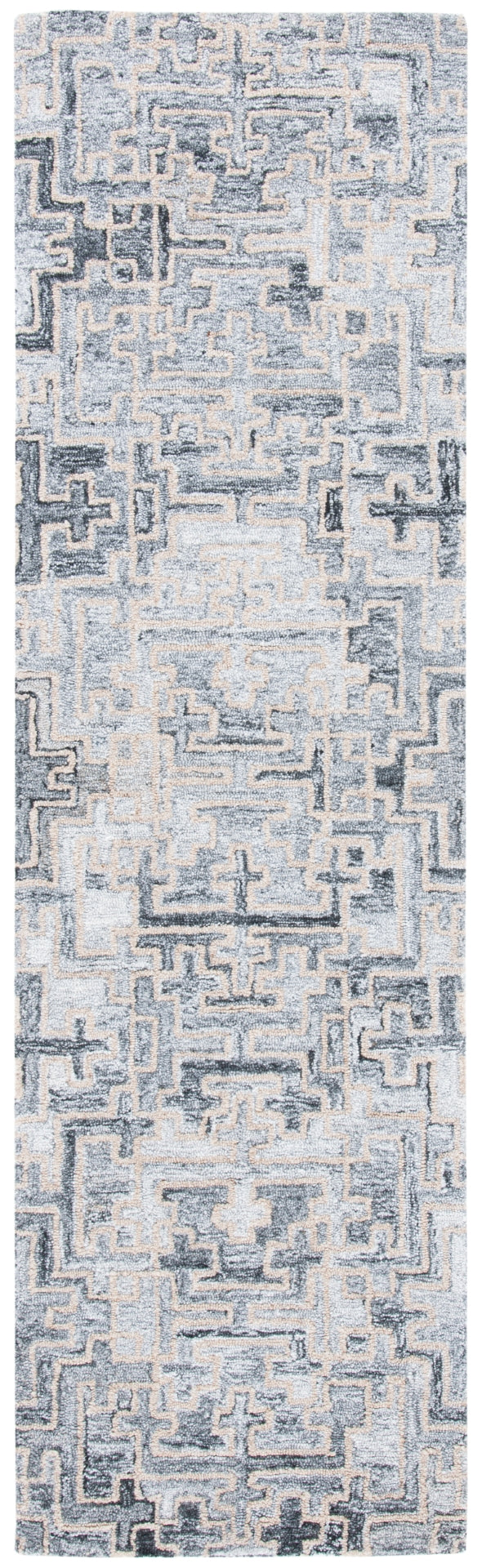 Abstract Hand Tufted Contemporary Rug in 80% Polyester & 20% Wool - Soft, Stylish, and Durable Design