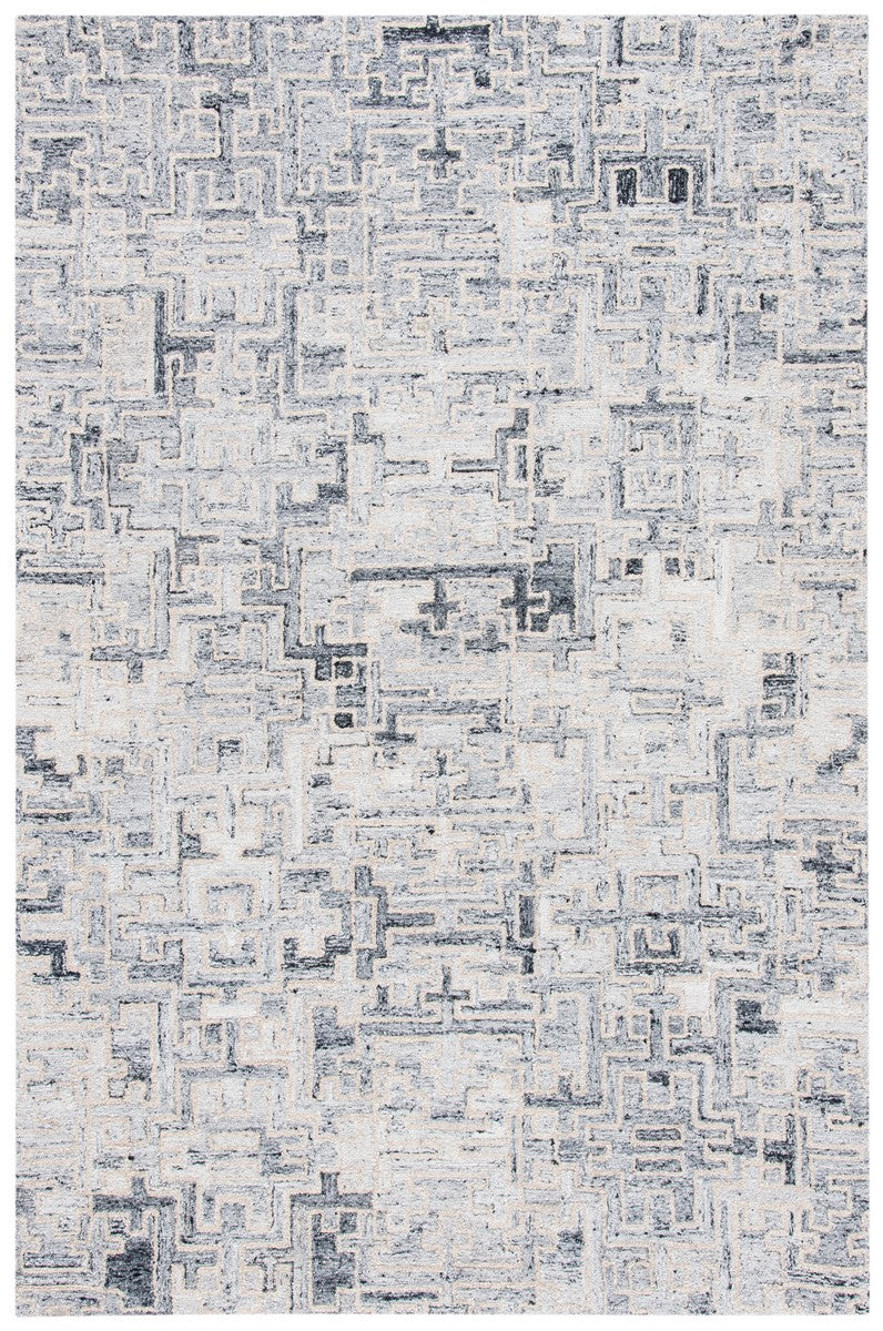 Abstract Hand Tufted Contemporary Rug in 80% Polyester & 20% Wool - Soft, Stylish, and Durable Design